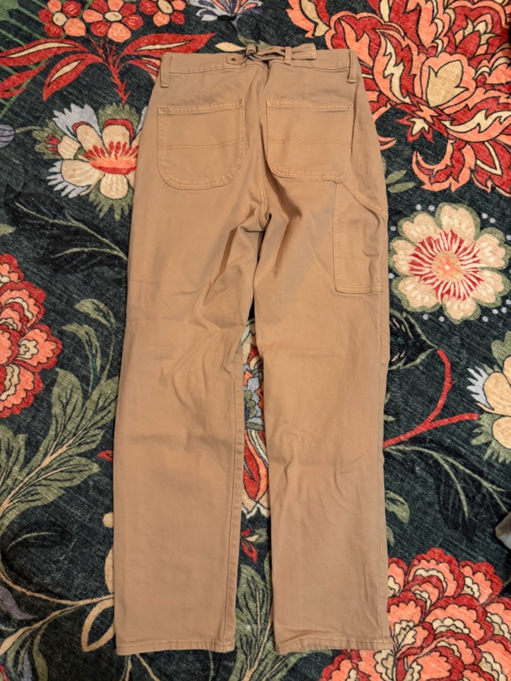 🌸 Old Navy Sky-Hi Straight Pants Size 4 Extra High Rise Dusty Rose Pink